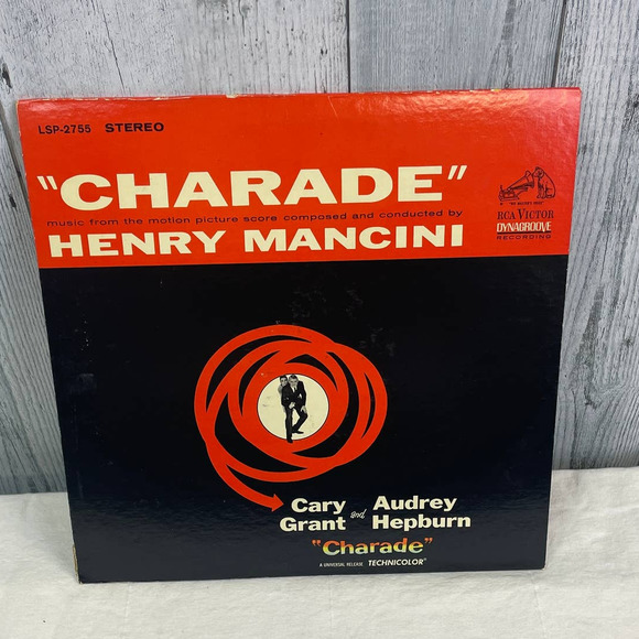 Vintage 1963 Charade Motion Picture Soundtrack by Henry Mancini LP Vinyl Record - Picture 1 of 2